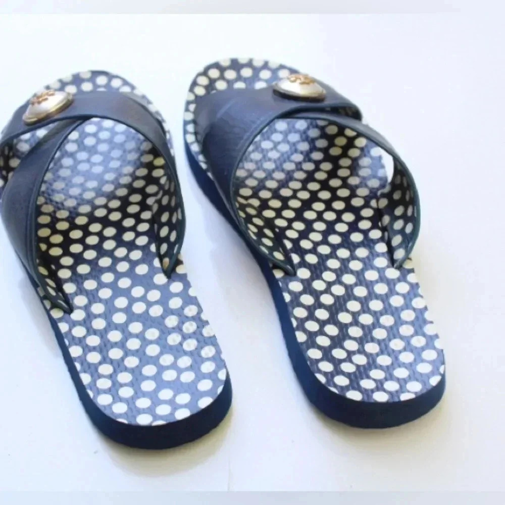 Tory Burch Black and White Sandals - Picture 7 of 16